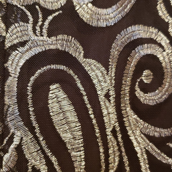 Black and shimmering silver cocktail dress size 16 - Picture 11 of 13